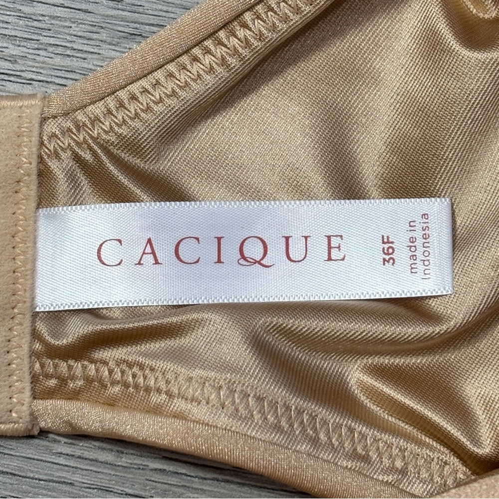 Cacique Lightly Lined Balconette Bra -‎ size 36F NEW - Picture 4 of 7